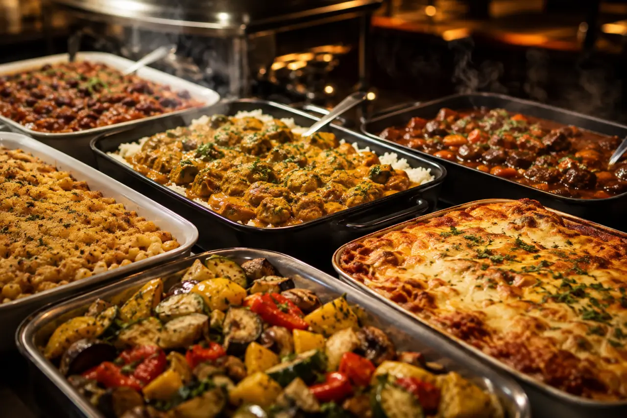 Repas chaud pour 50 personnes : 6 plats qui marchent, les bonnes quantités et le bon format