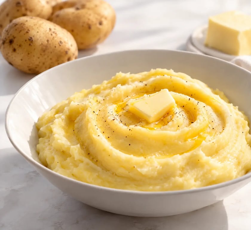 Que faire avec 2 jaunes d'œufs : purée de pommes de terre onctueuse