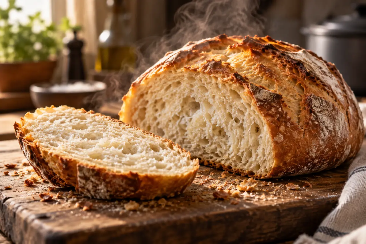 Recette de pain sans gluten : une mie souple et une croûte bien formée grâce à la vapeur