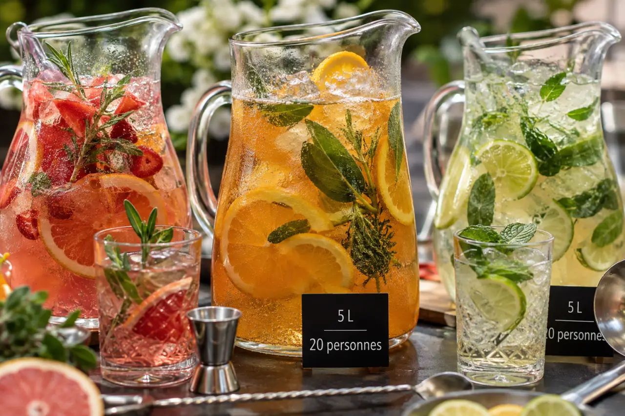 5 litres pour 20 personnes : trois cocktails originaux et les bons gestes de service