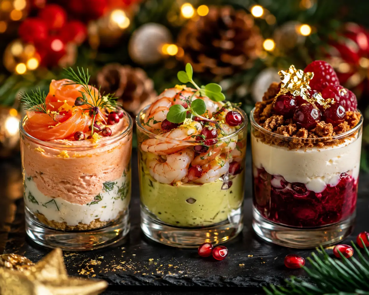 Verrine de Noël à préparer la veille : apéritif, entrée ou dessert, avec les finitions qui changent tout