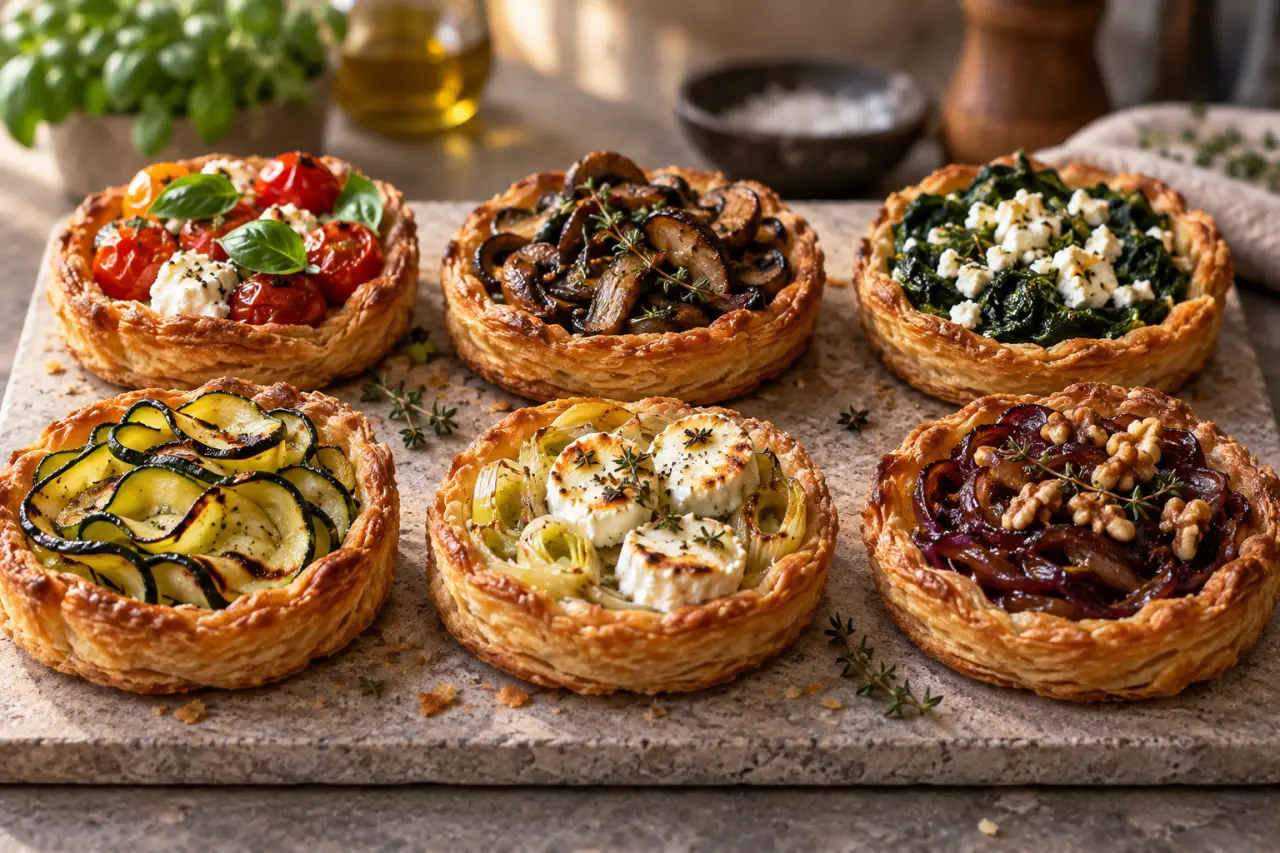 6 garnitures de tartes végétariennes pour garder une pâte croustillante
