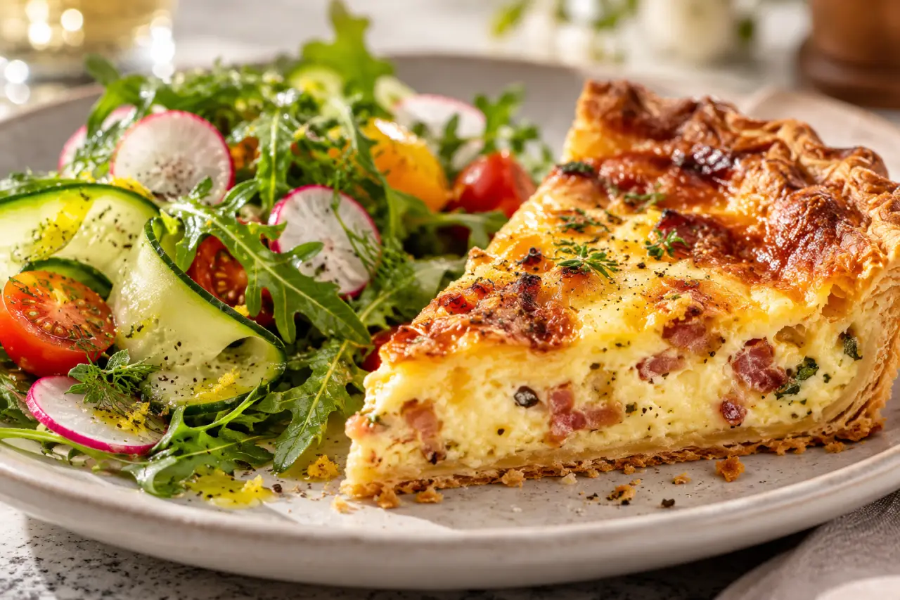 Accompagnement quiche : évitez la lourdeur avec le bon contraste